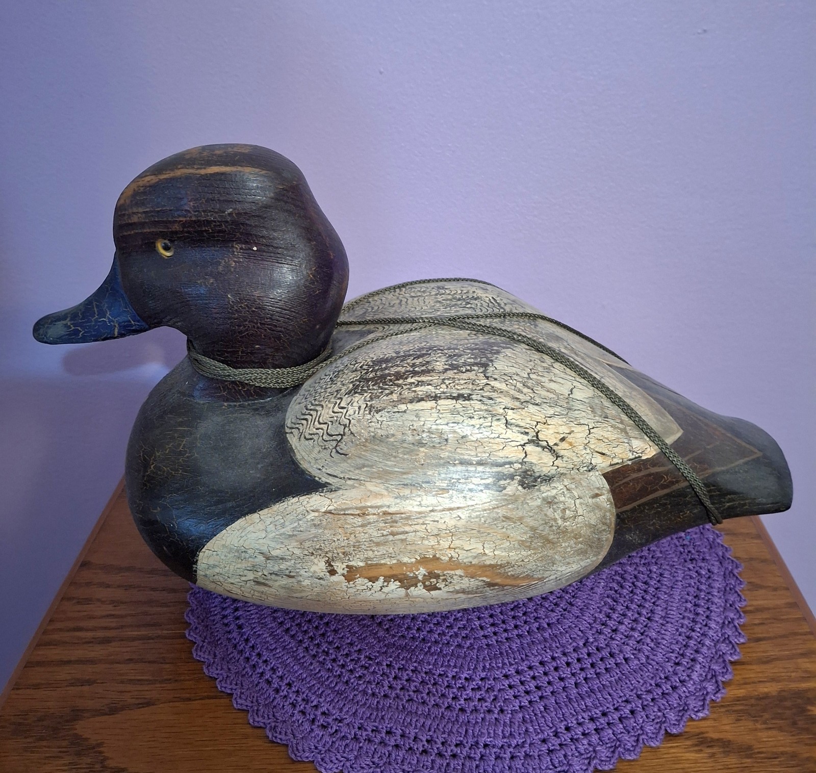 Lac La Croix Ducks Unlimited Signed C. Quast #3209 Full Size Duck Decoy W/weight