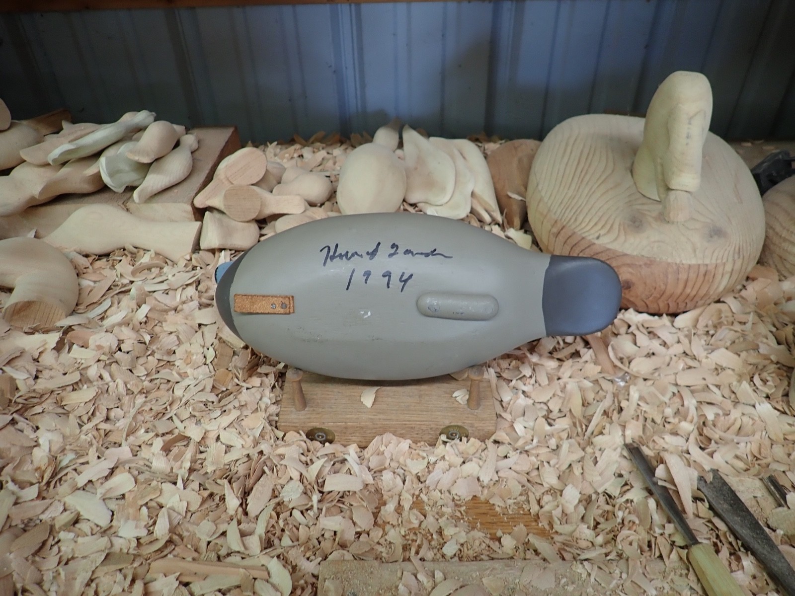 Howard “Duck” Foreaker Blue Bill Hen Decoy