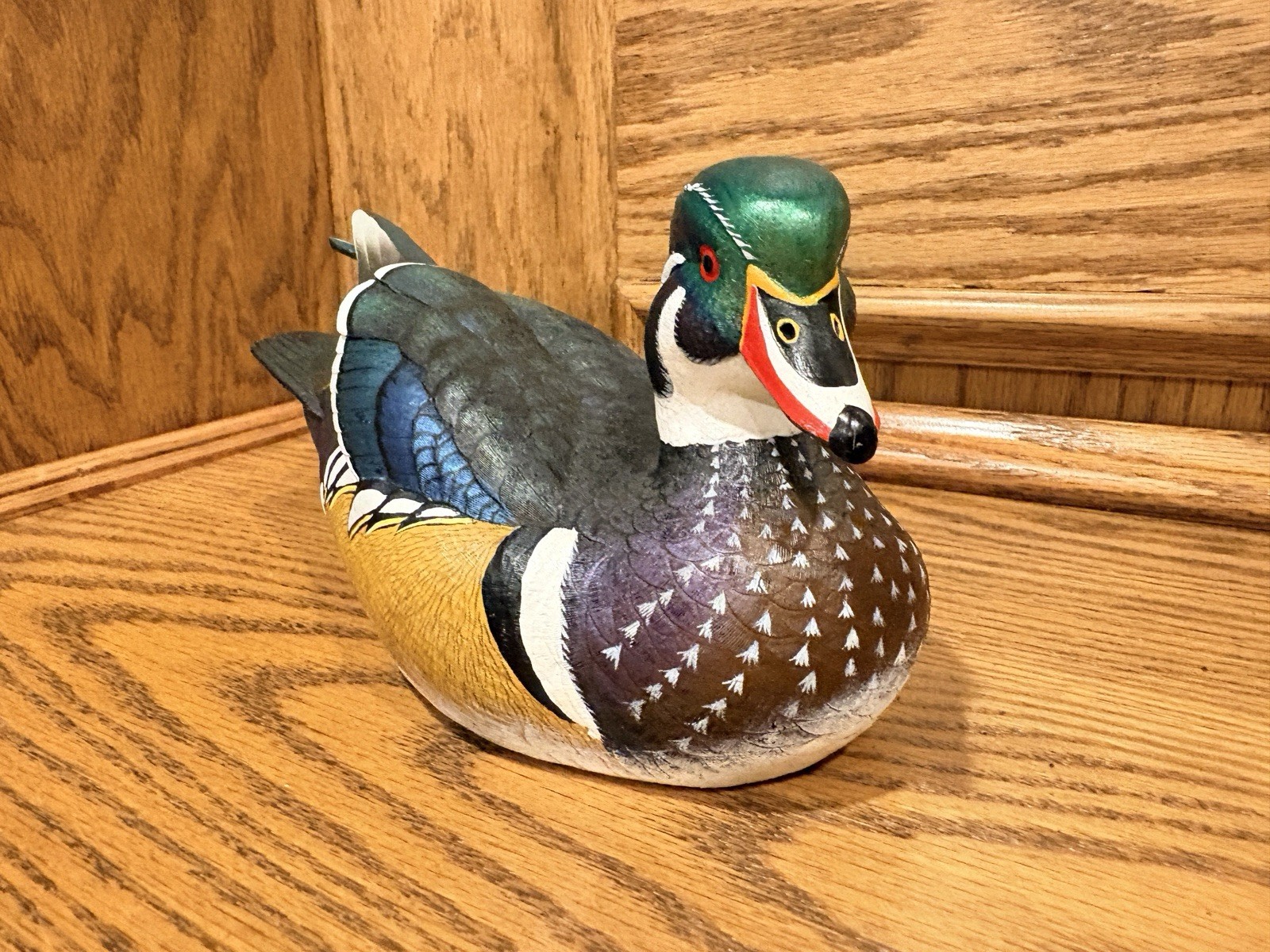 VTG Loon Lake Decoy Co Crow Springs Wood Duck Sculpture Sam Nottleman