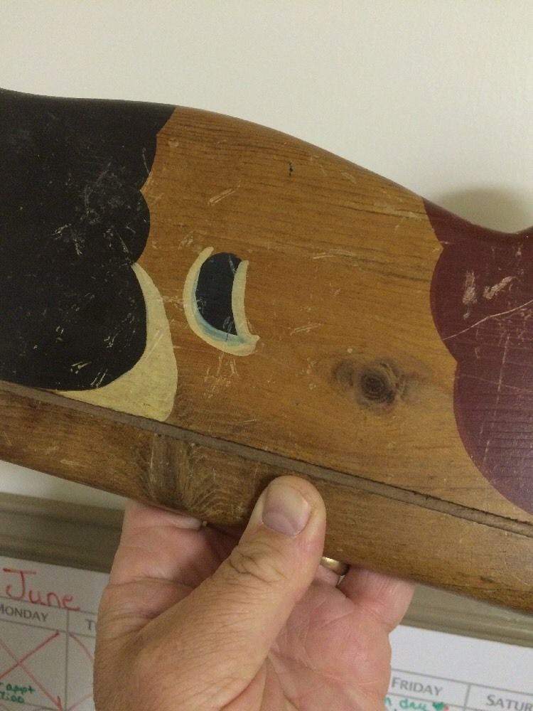 1983 Signed Ron Fisher Mallard Drake Wood Duck Hanging Wall Fixture Iowa IA