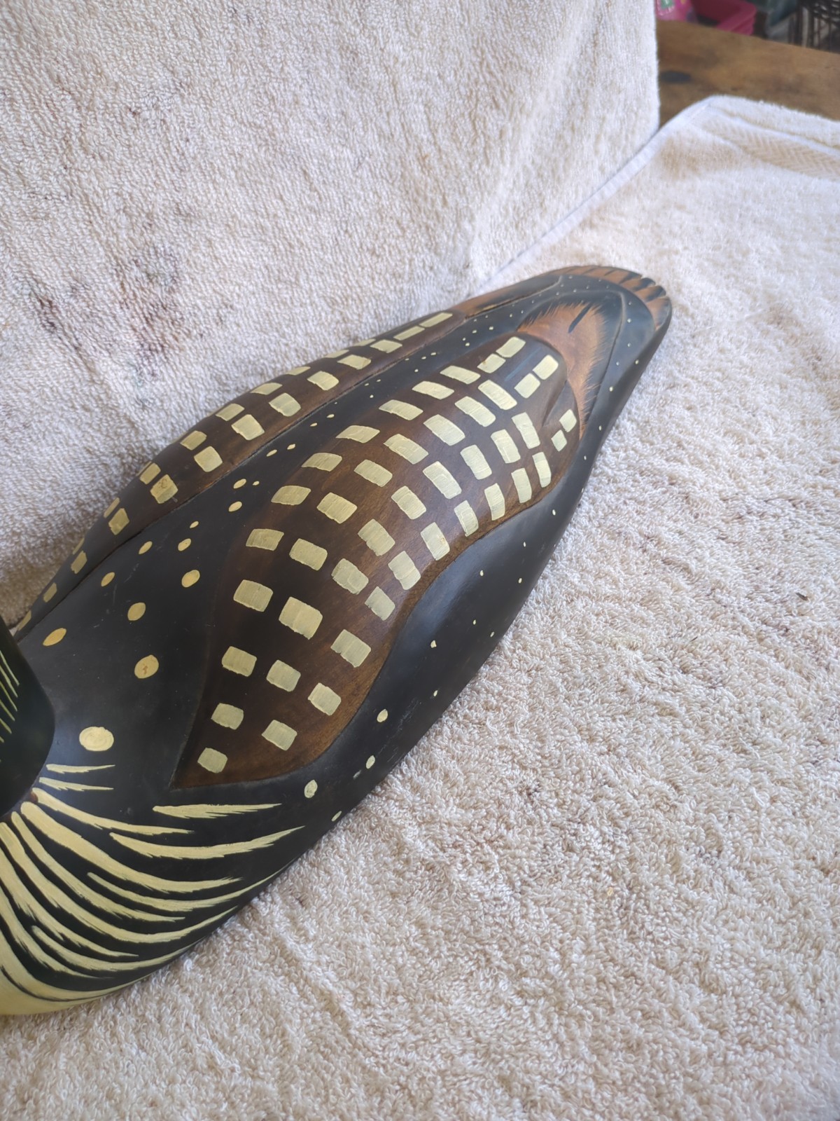 DUCKS UNLIMITED WOODEN LOON DECOY LAC LA CROIX COLLECTION 1986-1987 #260
