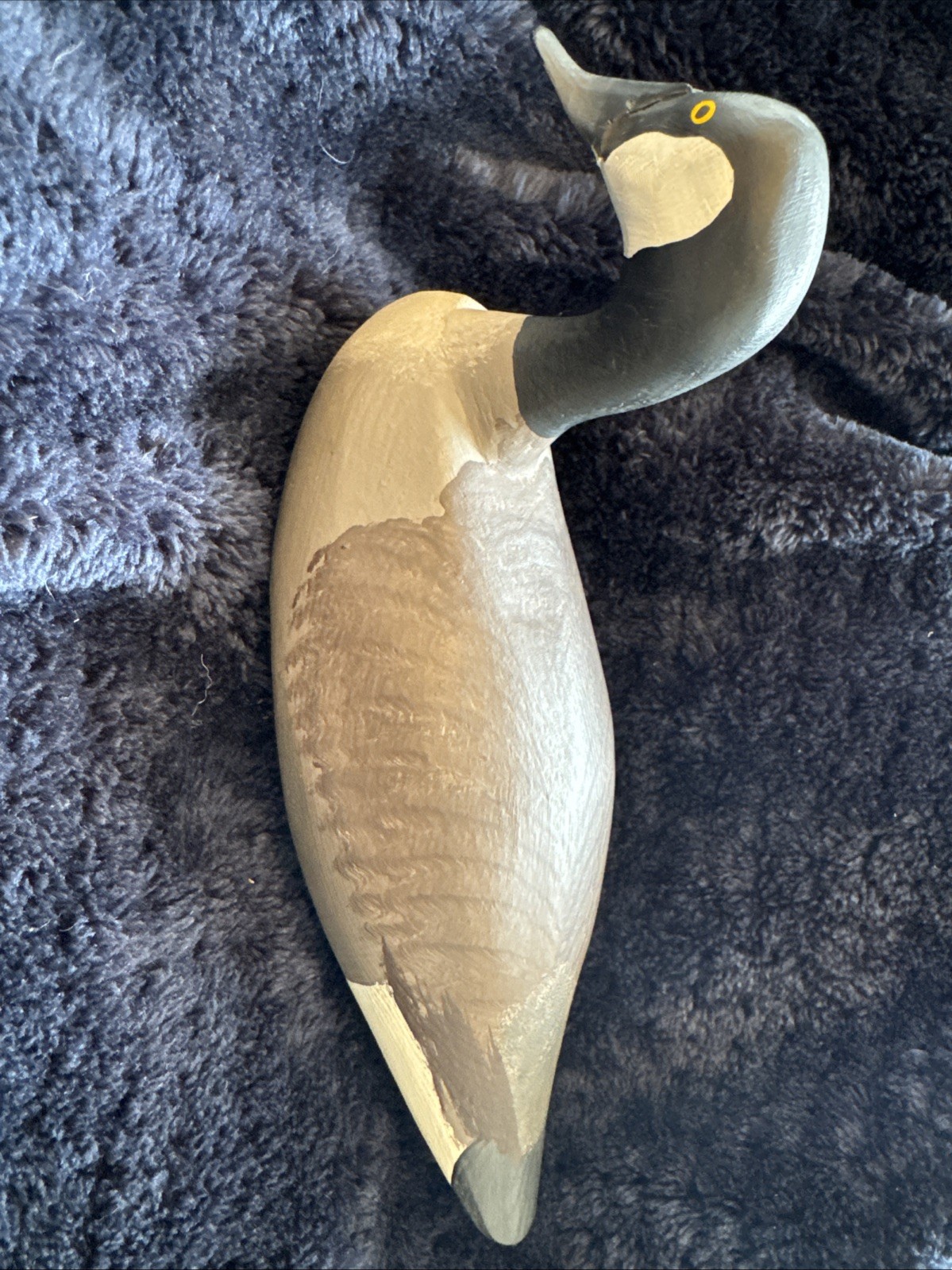 Vintage Charles Jobes Hand-Carved Miniature Goose Decoy Signed 1981 – HdG, MD