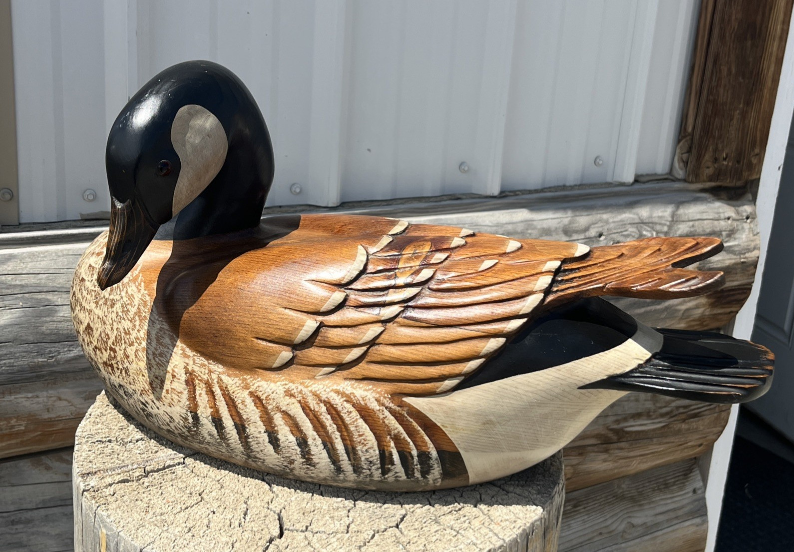 TOM TABER TURNED HEAD HUTCH GOOSE Ducks Unlimited Special Edition 1992-93 Signed