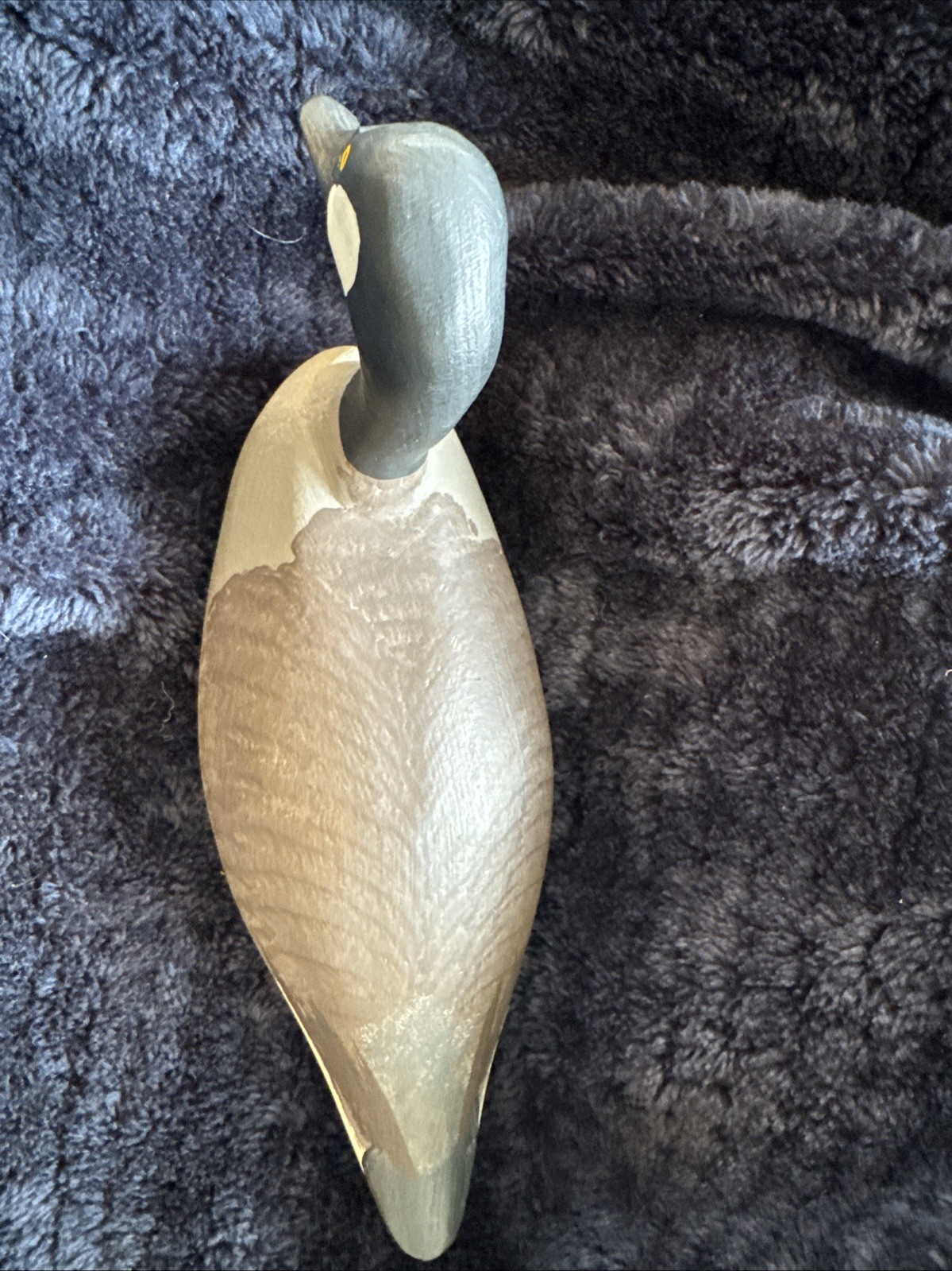 Vintage Charles Jobes Hand-Carved Miniature Goose Decoy Signed 1981 – HdG, MD