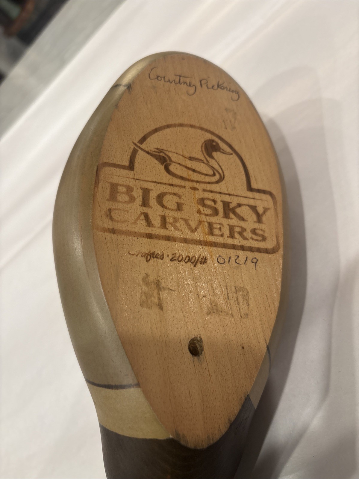 Big Sky Carvers Pintail Drake Duck Decoy #01219 Courtney Pickering Signed 2000