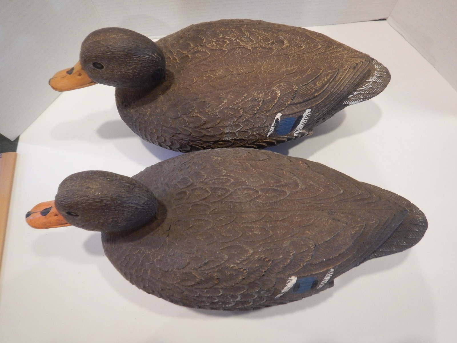 Vintage Flambeau Mallard Hen Duck Decoy Cabin Decor Lot of 2 USA (L25)