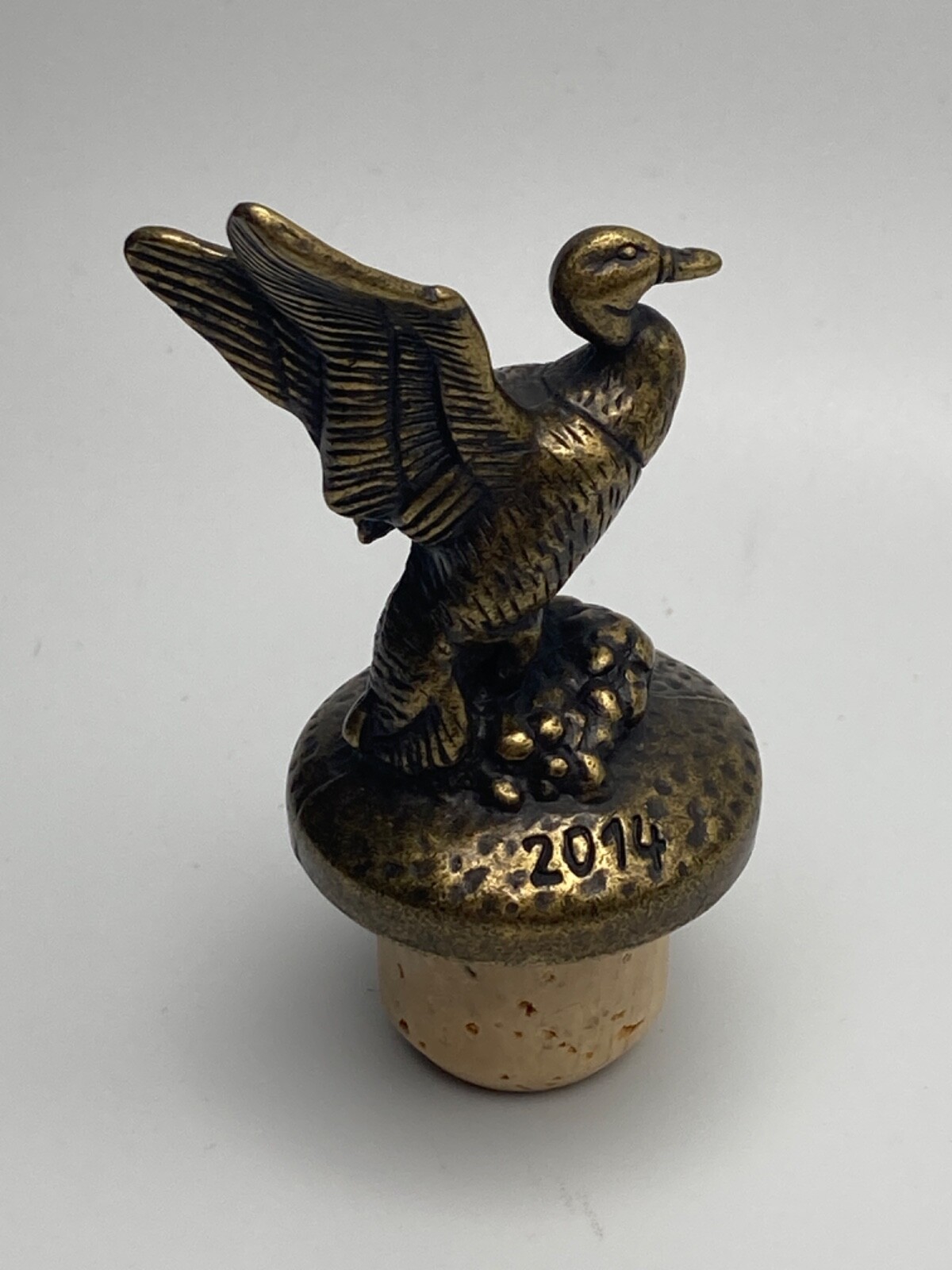 Jack Daniels DUCKS UNLIMITED Limitd Edition 2014 Wells Brass Bottle Stopper/Cork