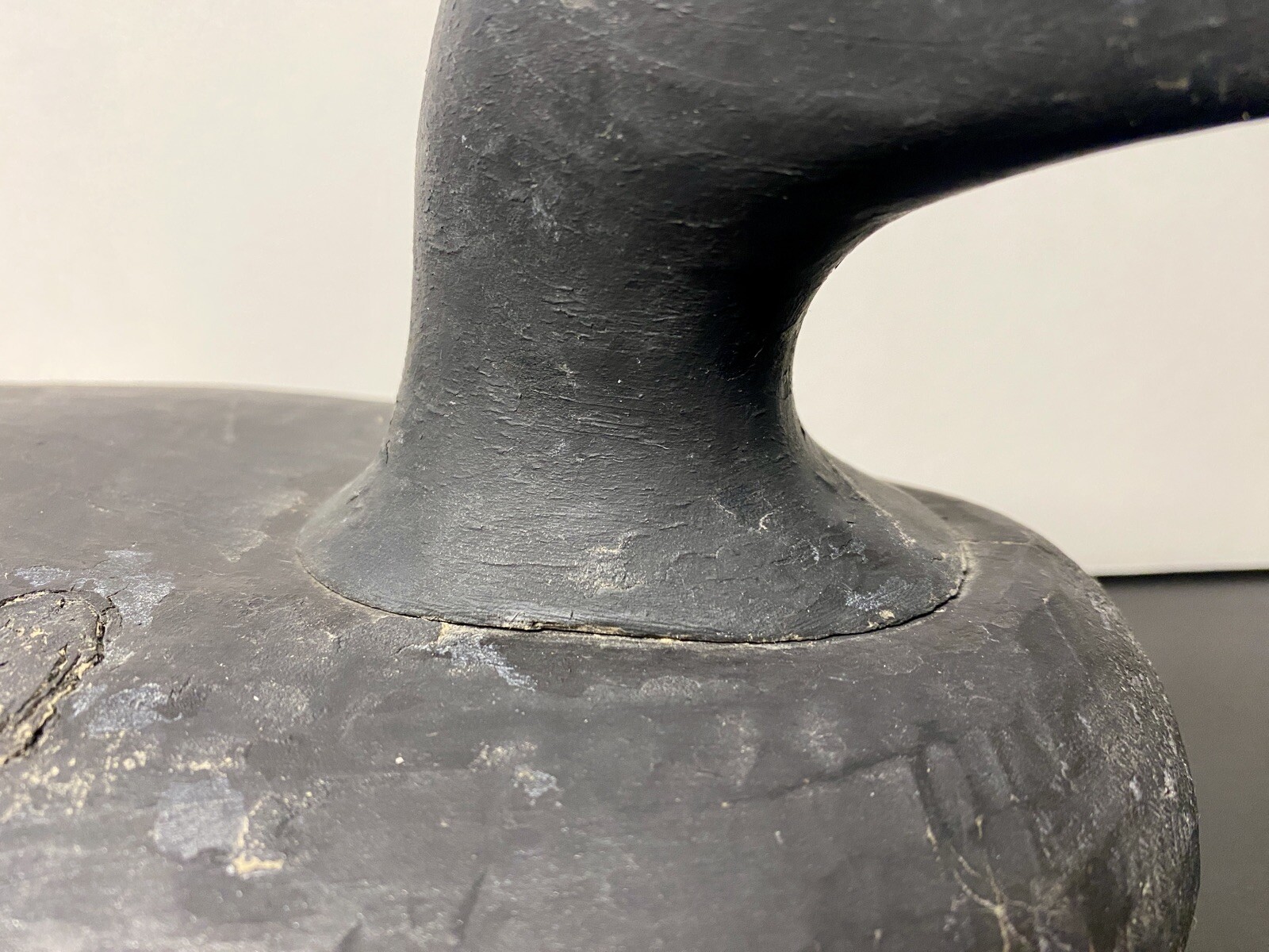 White-winged Scoter Duck Decoy, Vintage, Wood, Nailed in Head Set, Unsigned