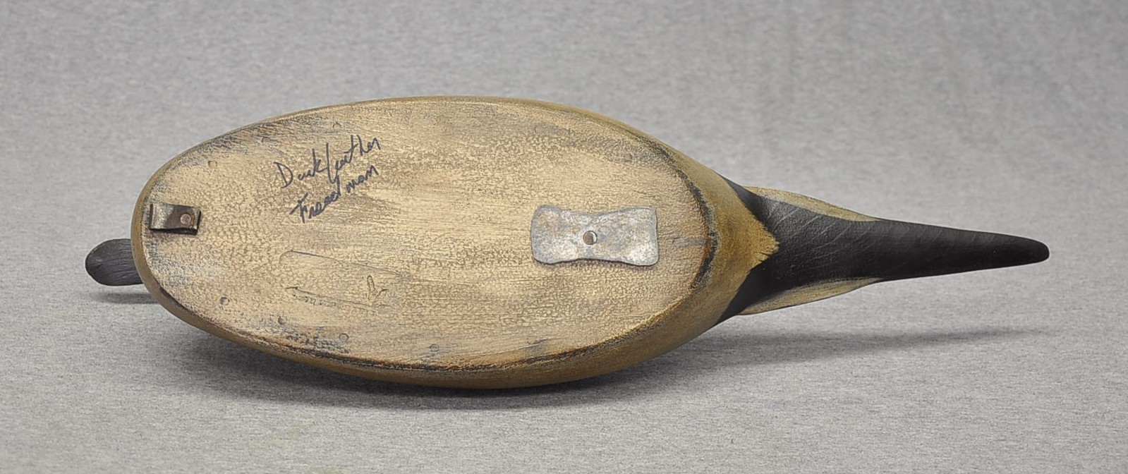 SNAKEY HEAD WOOD PINTAIL DRAKE OP by Darkfeather Freedman BRANDED SIGNED HOLLOW