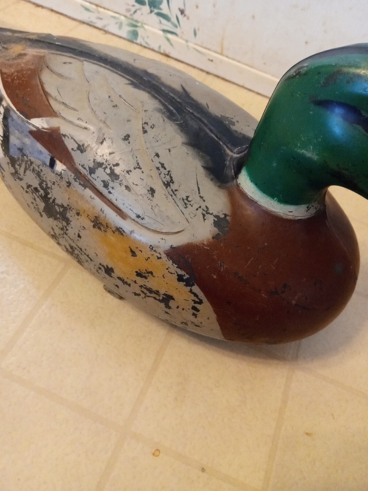 Vintage Victor Duck Decoy D-9 Plastic Woodstream Co. Rare Very Decent Condition
