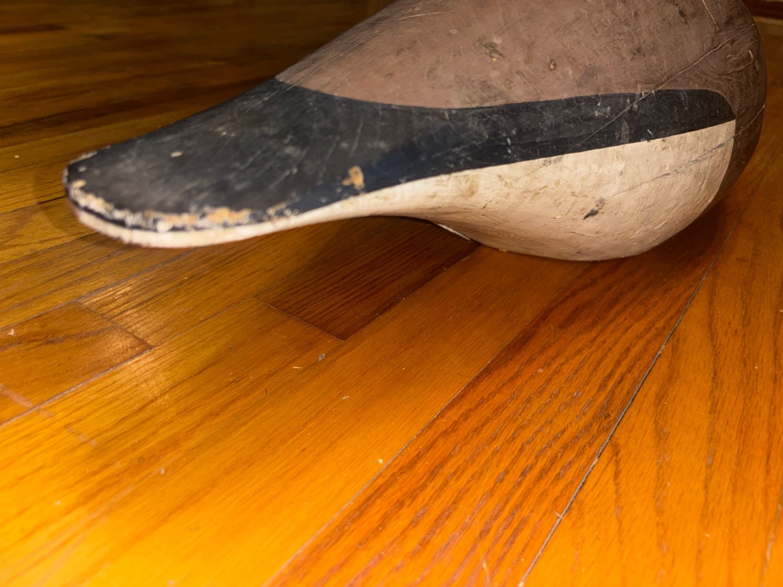 EARLY CANADA GOOSE DECOY BY A. ELMER CROWELL (1862-1952) SWAN ISLAND E. FLAGG