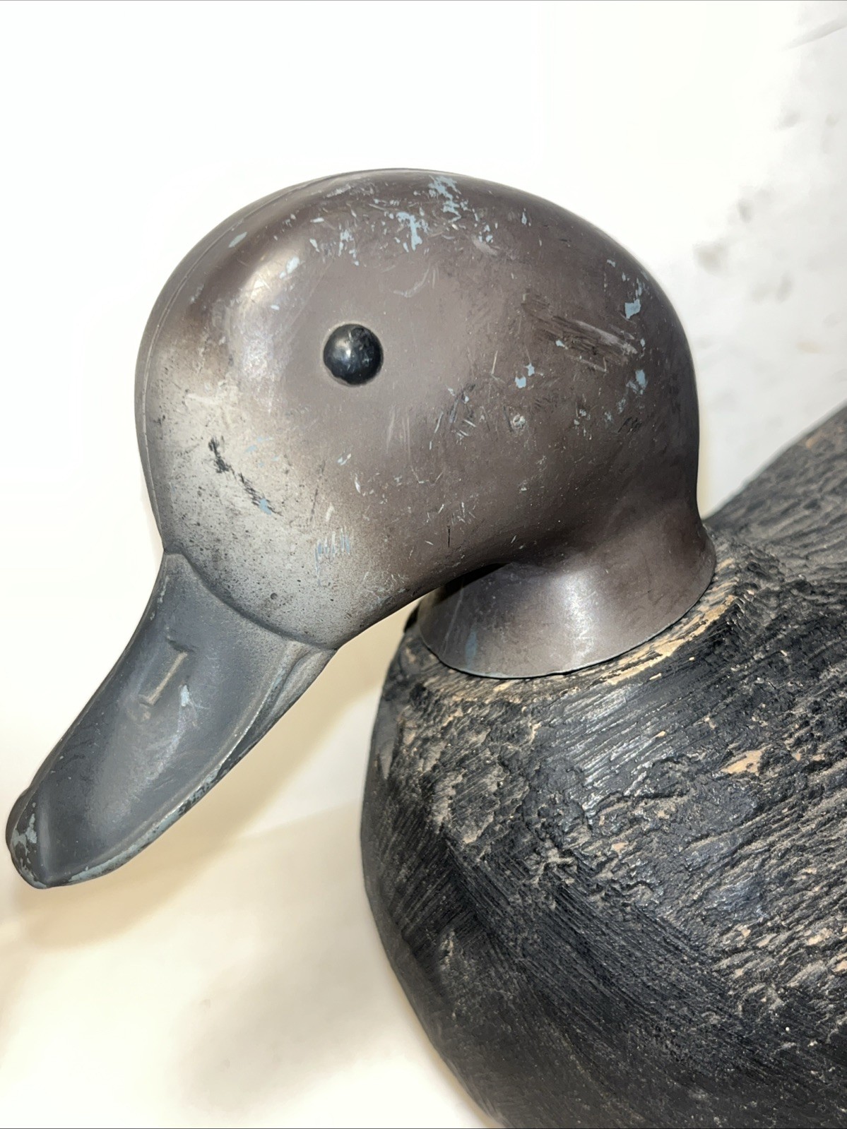 victor factory duck decoy tenite head vintage