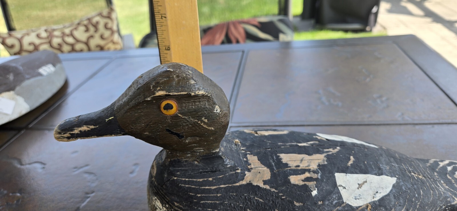 Vintage Duck Decoy Goldeneye 1000 Islands Ont Solid Wood