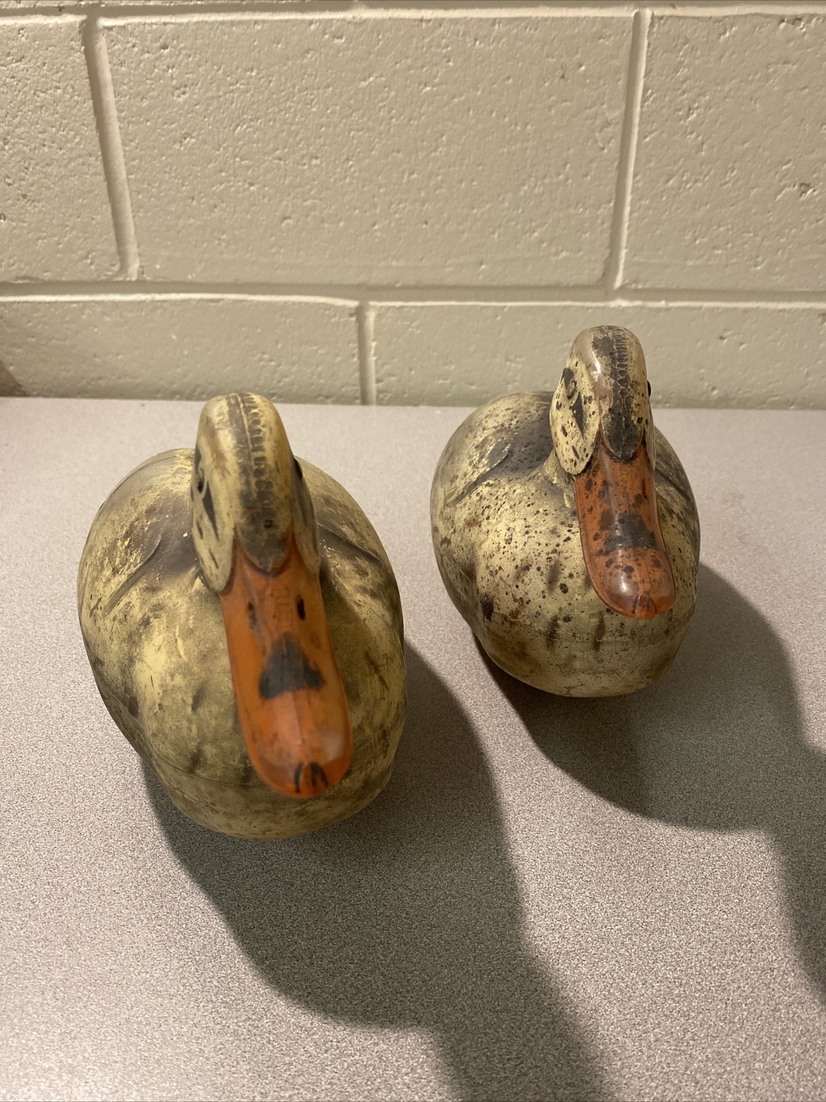 2 Vintage FEATHERLITE Hunting Duck Decoys with McGuire Stabilizers Kansas City