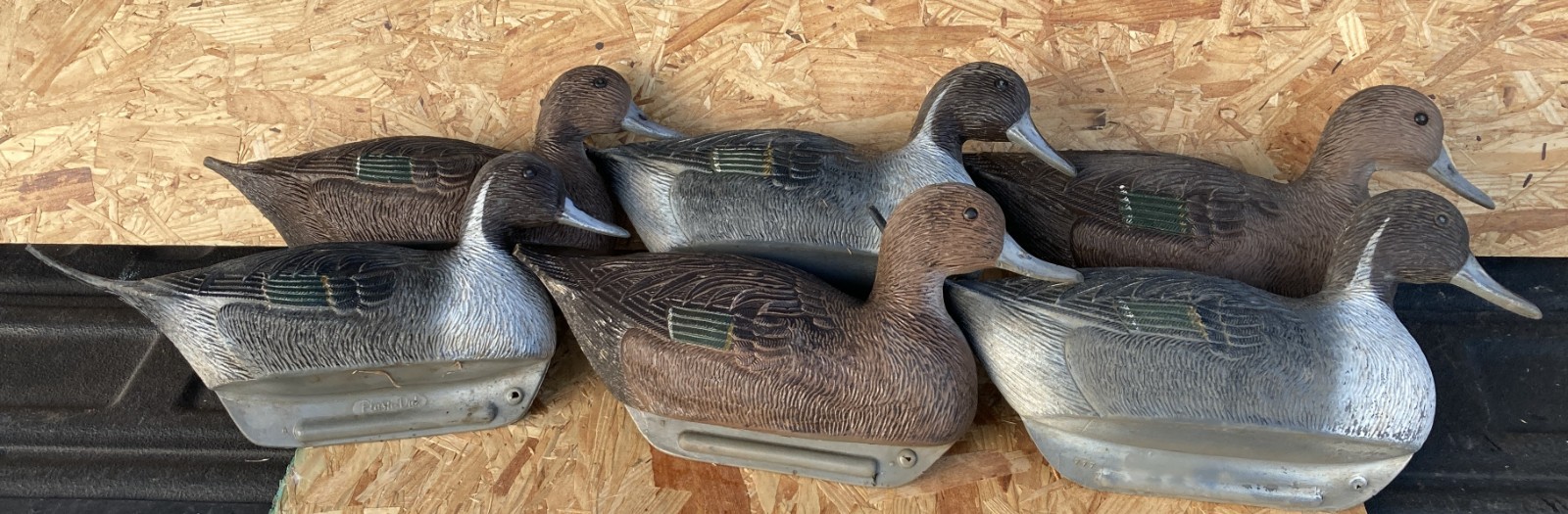 Vintage NEUMANN-BENNETT Plasti-Duk Textured PINTAIL Inflatable Decoys Lot Of 5