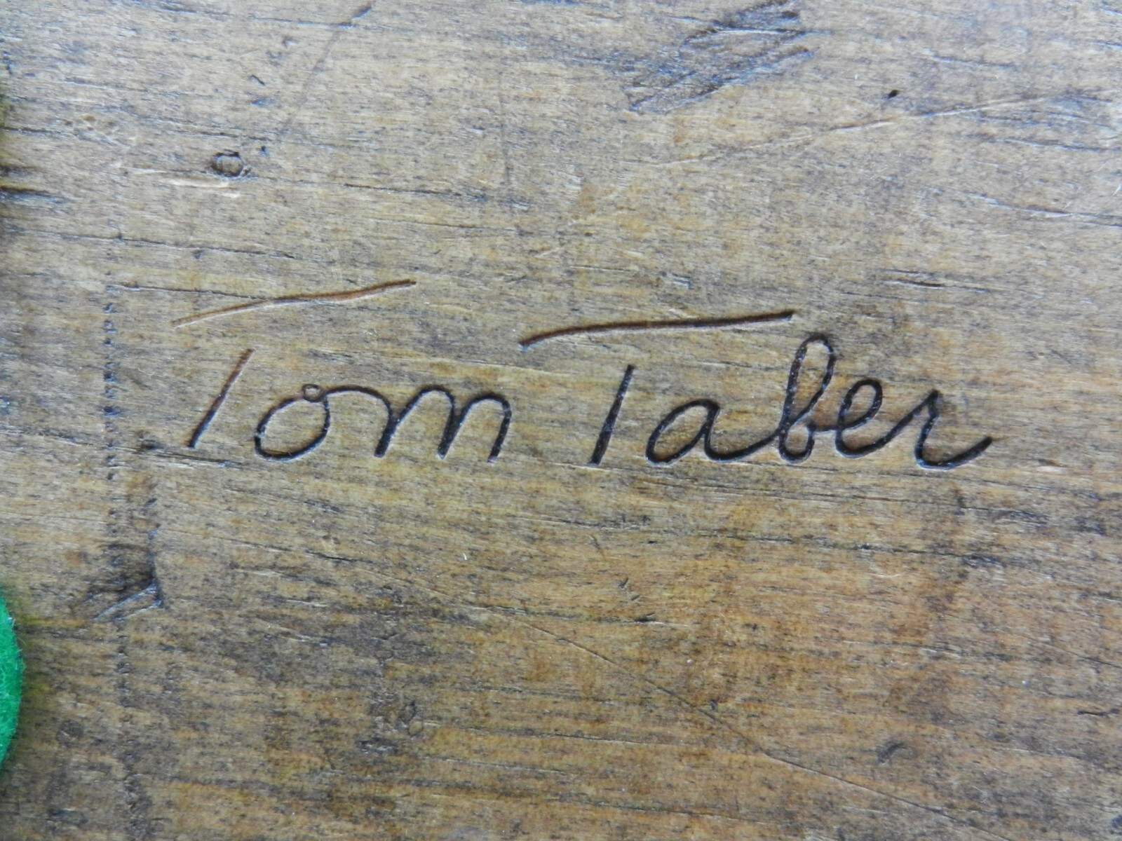 Estate Find Rare 1980’s Tom Taber Carved Wood Decoy Duck Signed – Excellent!!