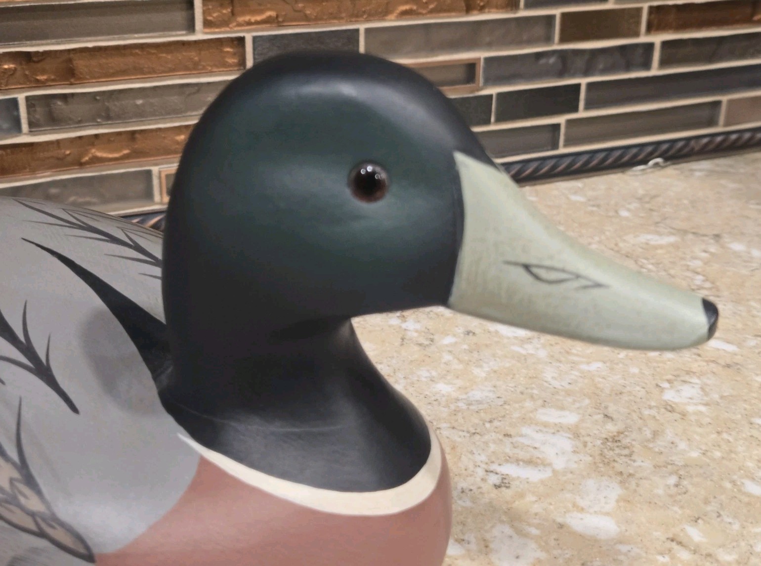 Vintage Boyds Classic Mallard Drake Duck Decoy Carved Wood SIGNED WEAVER 80-87