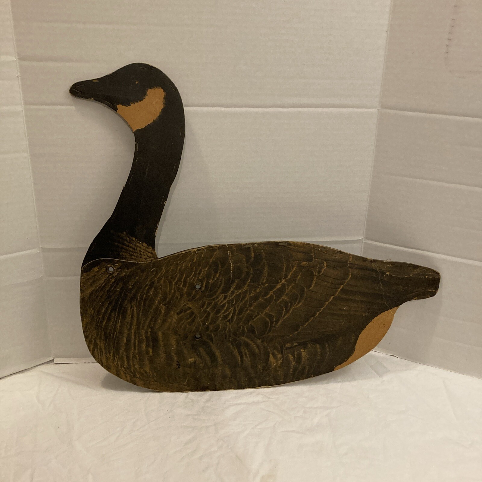 VTG Canada Goose Decoy Hunting Paper Cardboard CARRY LITE Wisconsin
