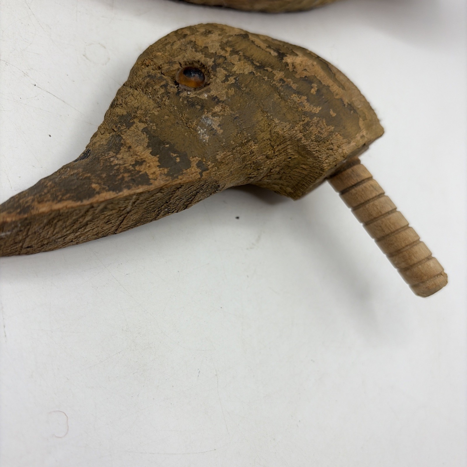 Vintage Hand Carved Working Duck Decoy Canvasback Redhead Style Folk Art