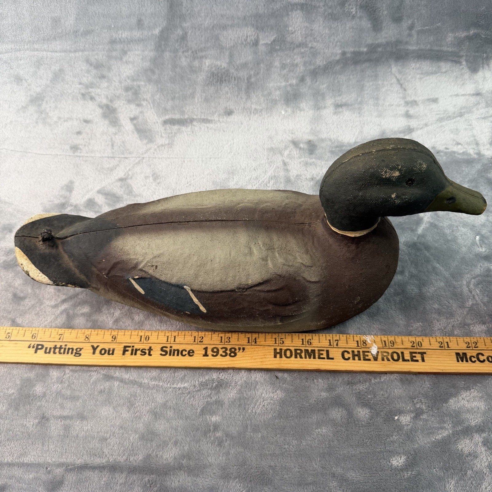 Vtg Victor Veri-Lite Mallard Drake Duck Decoy Animal Trap Co Paper Label B227
