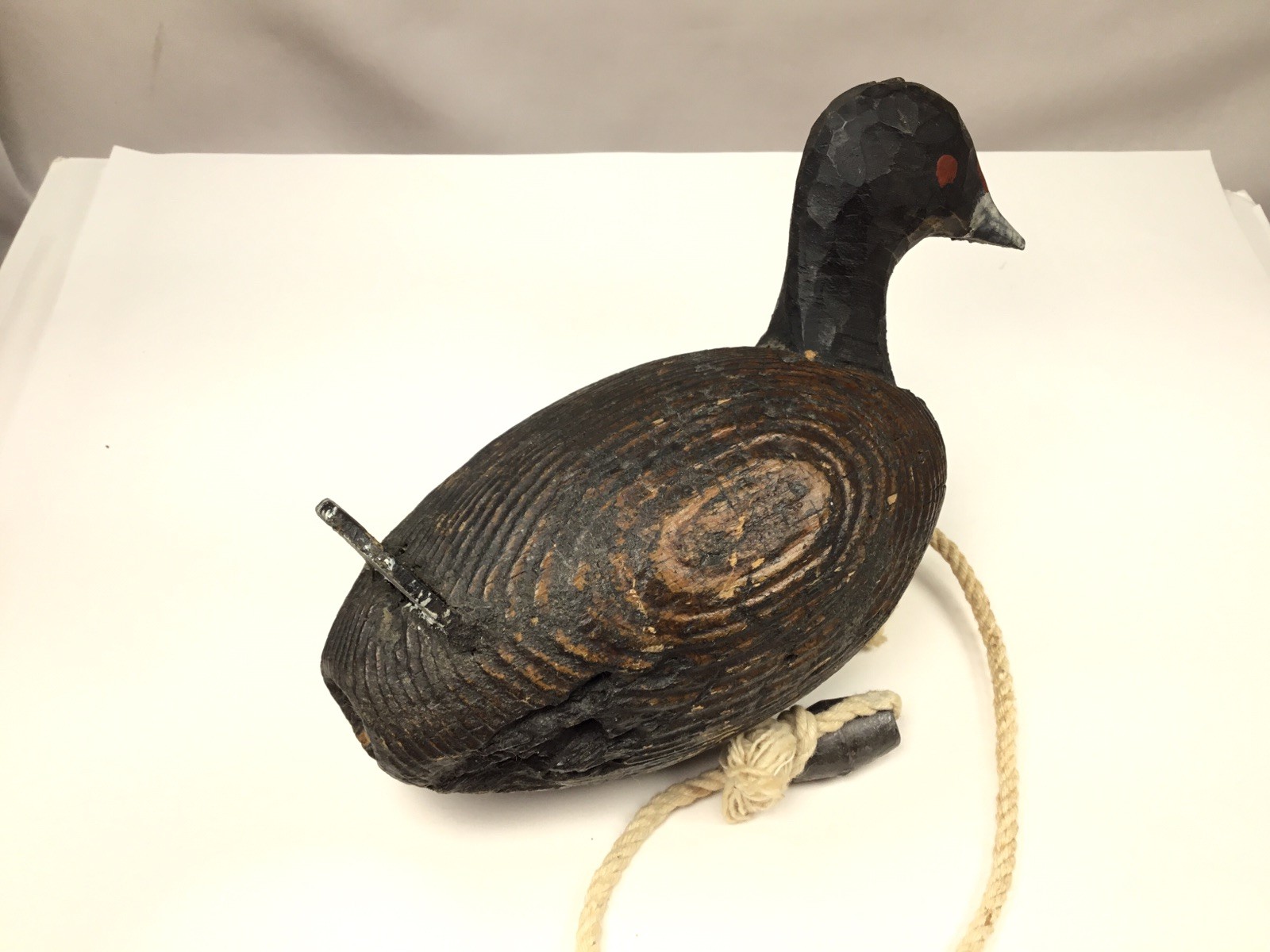 Vintage Wooden Duck Decoy w/ weight