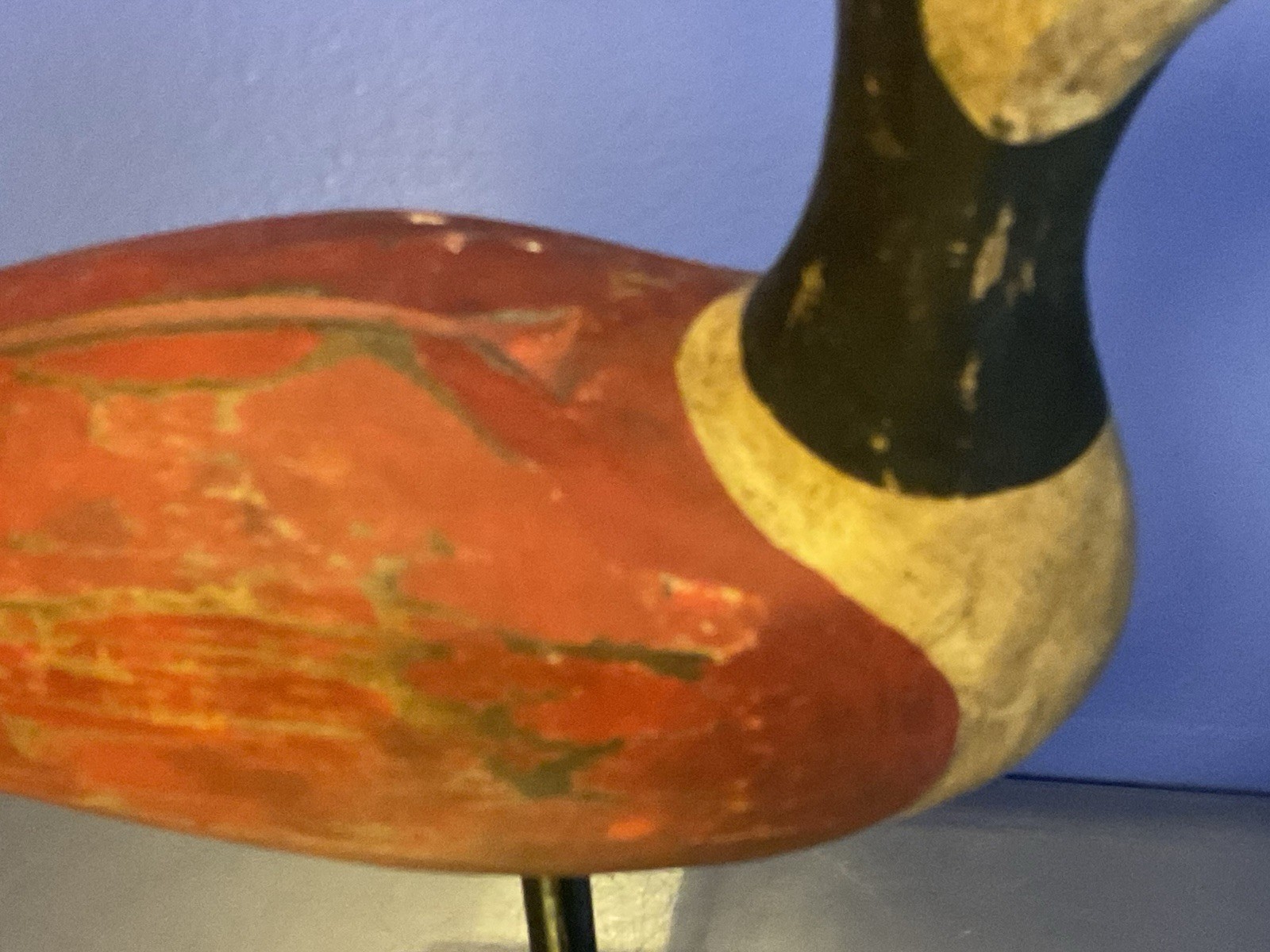 Vintage/Antique Hand Carved Painted Shorebird Curlew Decoy 13 Inches
