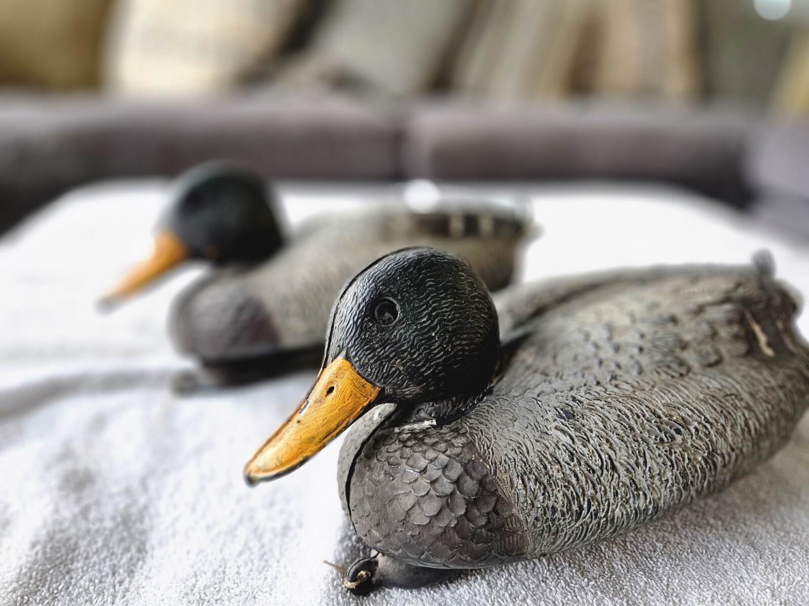 Carry Lite Duck Decoys- Mallard/Drake – Made in Italy Set Of 2