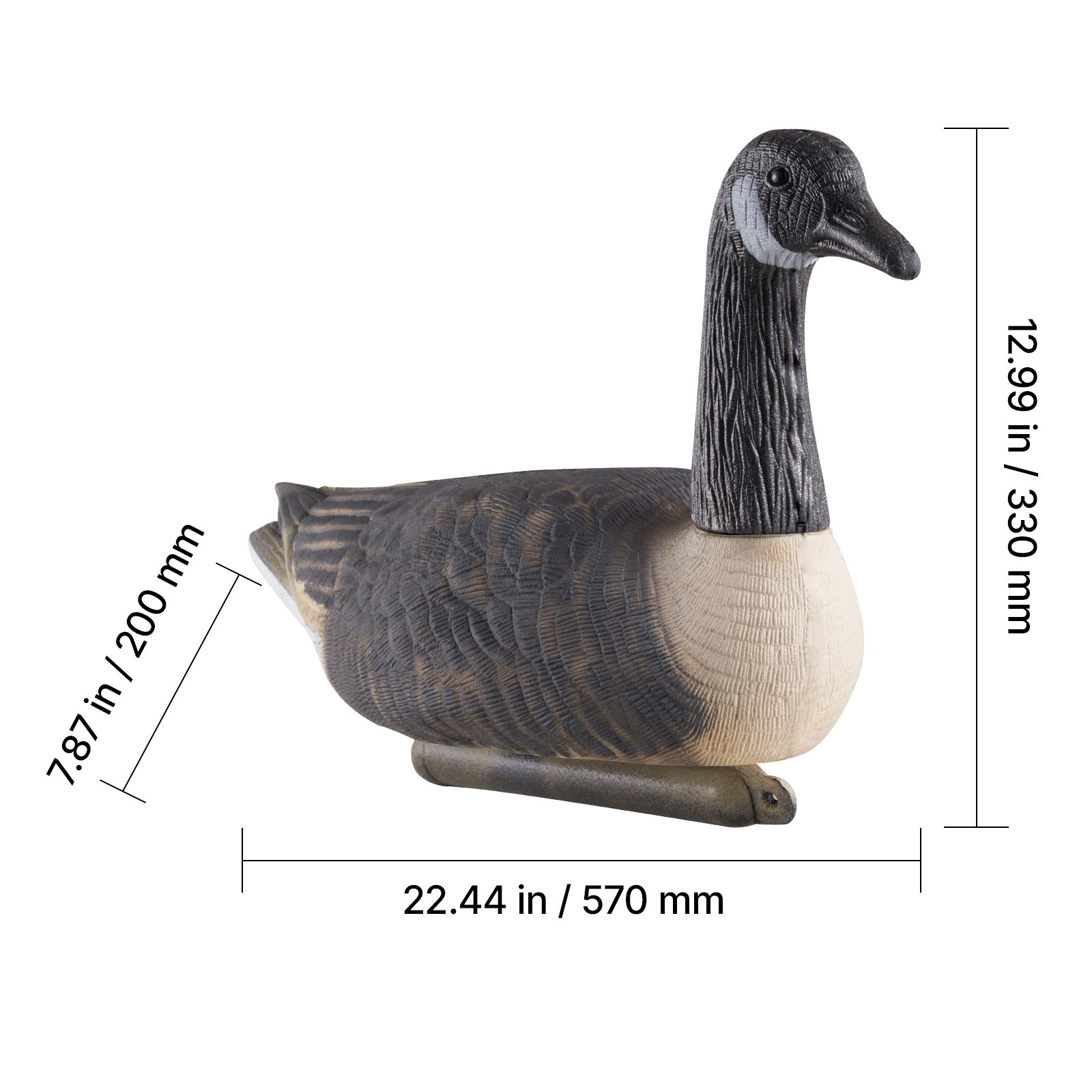 Canada Goose Decoy Outdoor Goose Floater with Ultra Realistic Paint 6-Pack