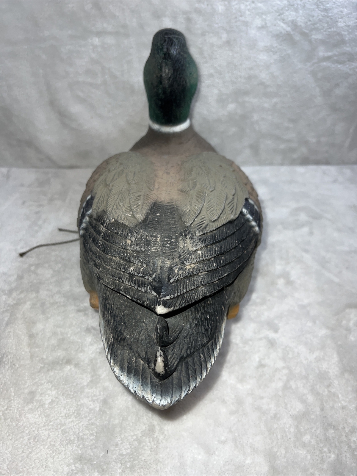 Vintage DUCK DECOY Plastic 15” Mallard Drake