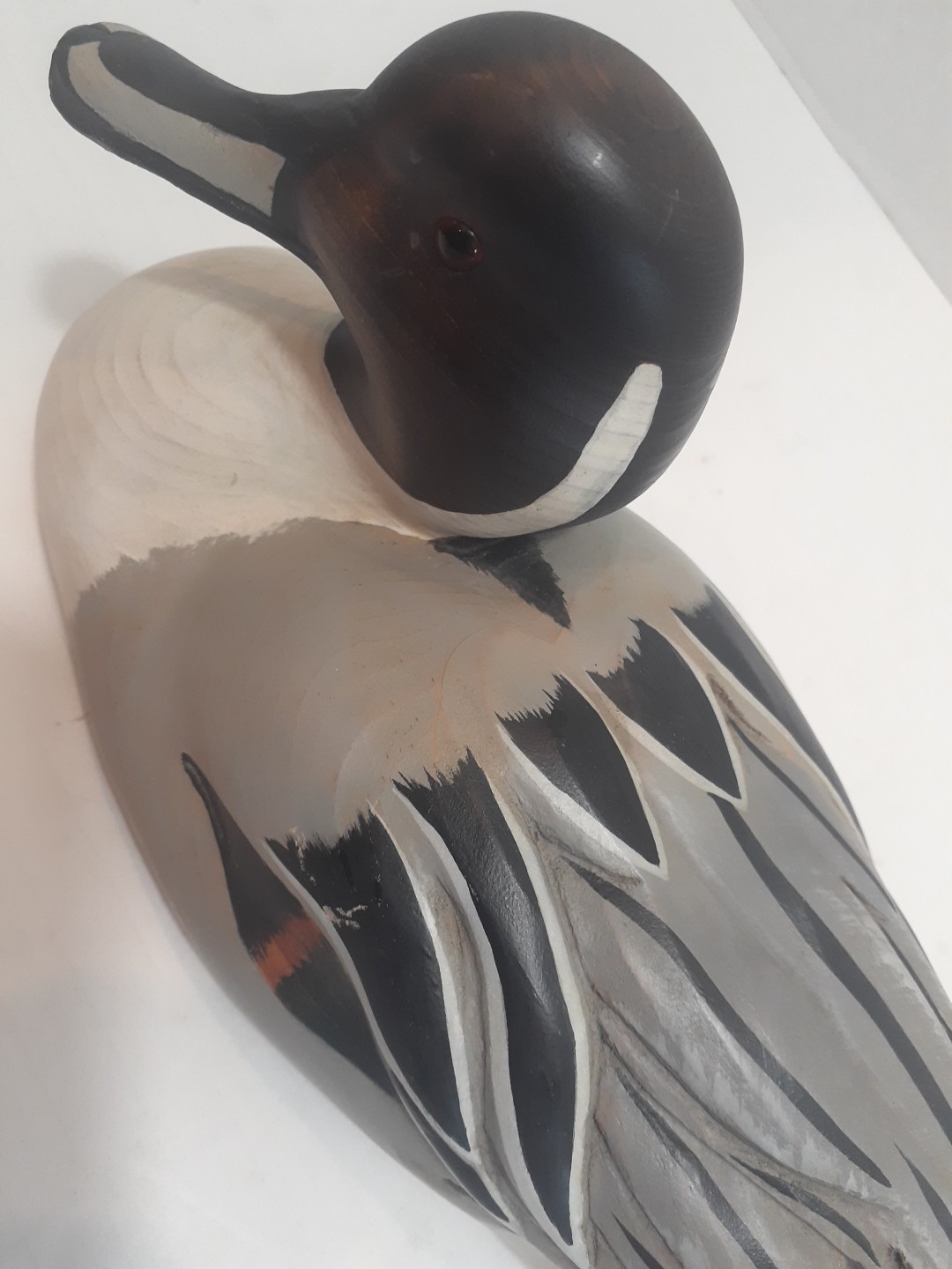 Big Sky Carvers Pintail duck decoy hand carved R. white Bozeman MT artist sign