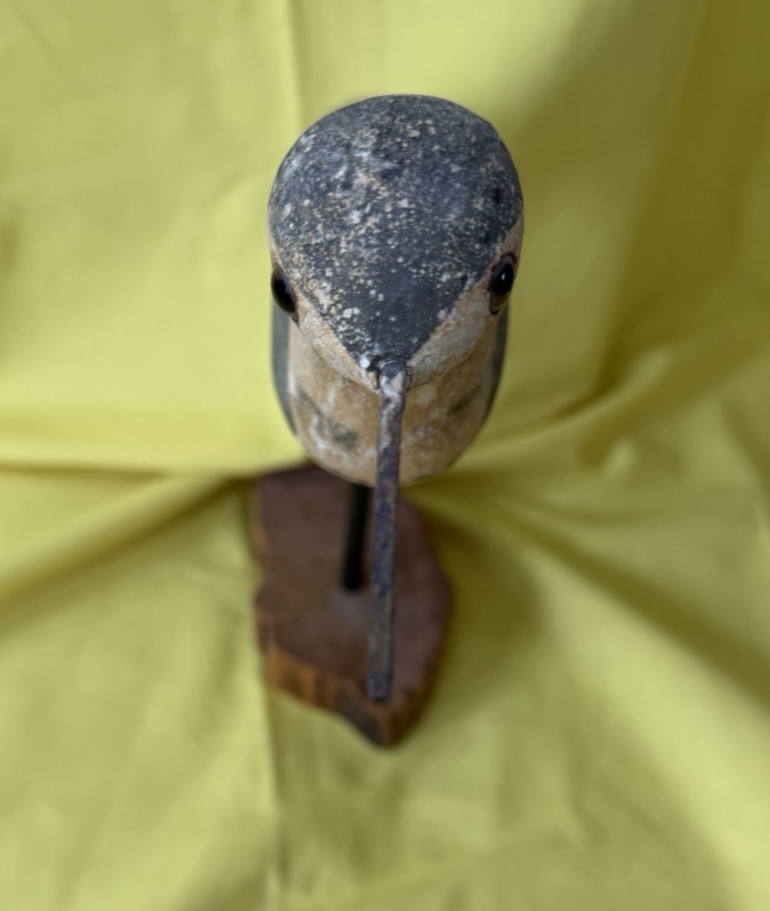 Richard Morgan Signed Decoy Plover Shore Bird Richard Morgan Signed Dated Carved