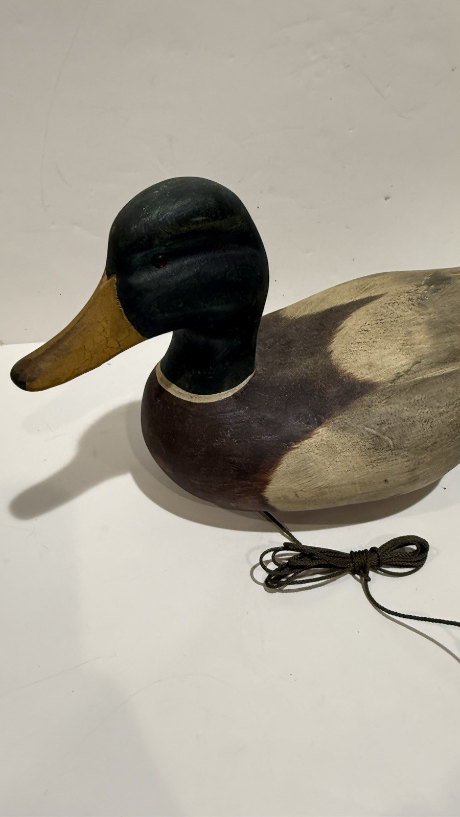 Ducks Unlimited Lac La Croix Decoy Artsit Signed Hand Carved Mallard