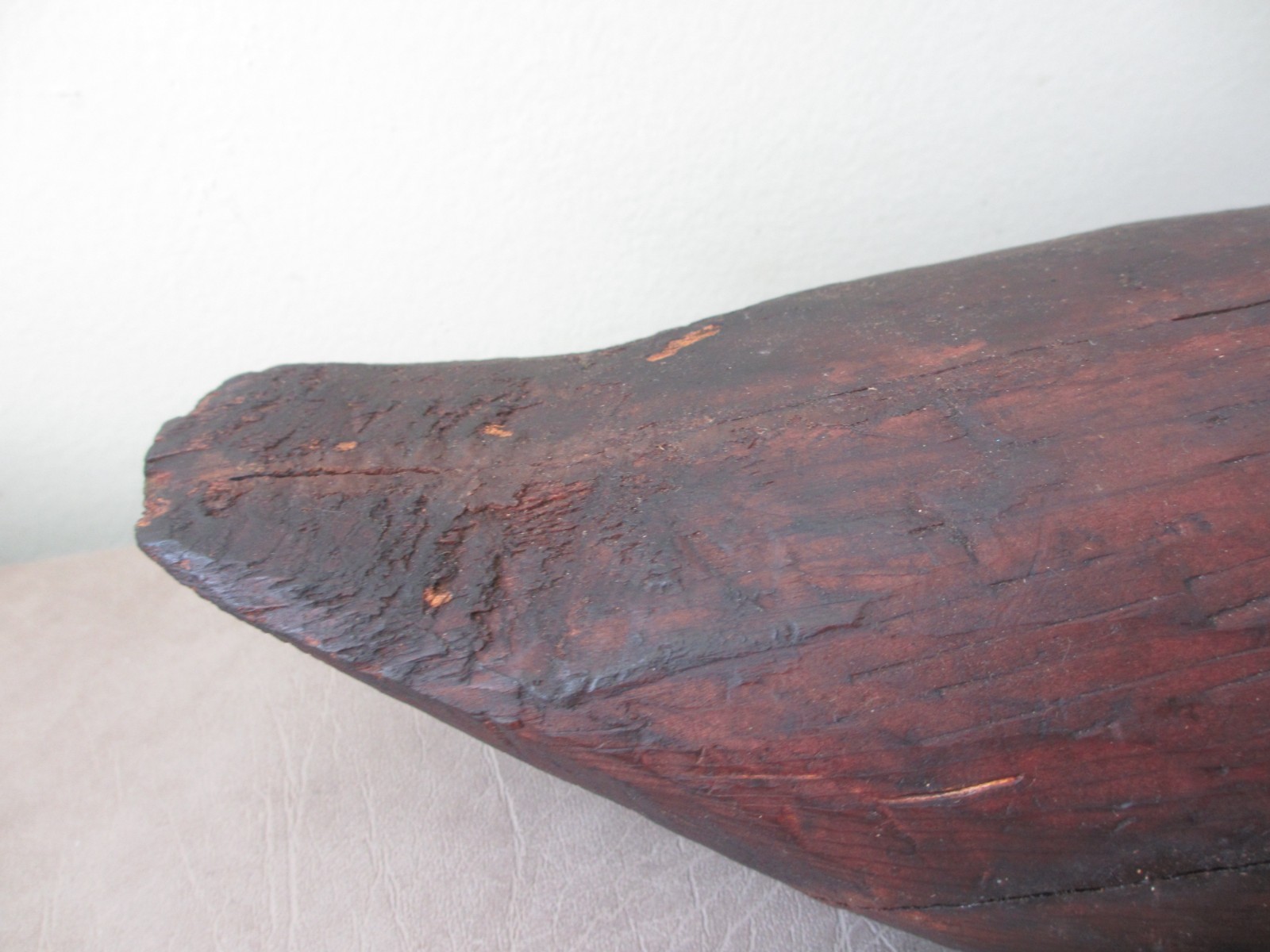 Antique MAINE Primitive Wood Duck Decoy Hand Carved Folk Art Working Bird