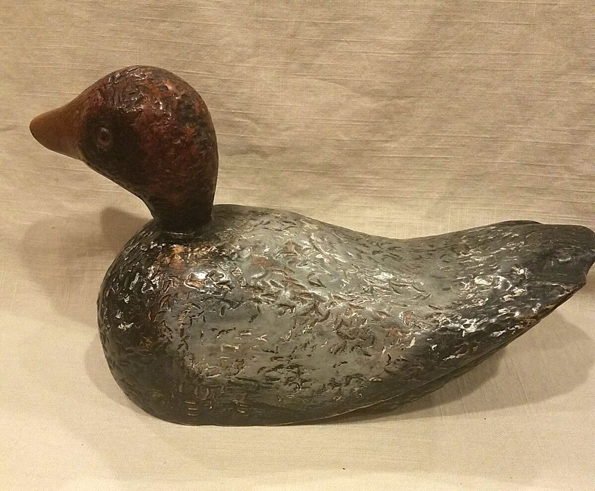 DUCK MALLARD WOOD DECOY SIGNED BY DAN SULLIVAN 42Q