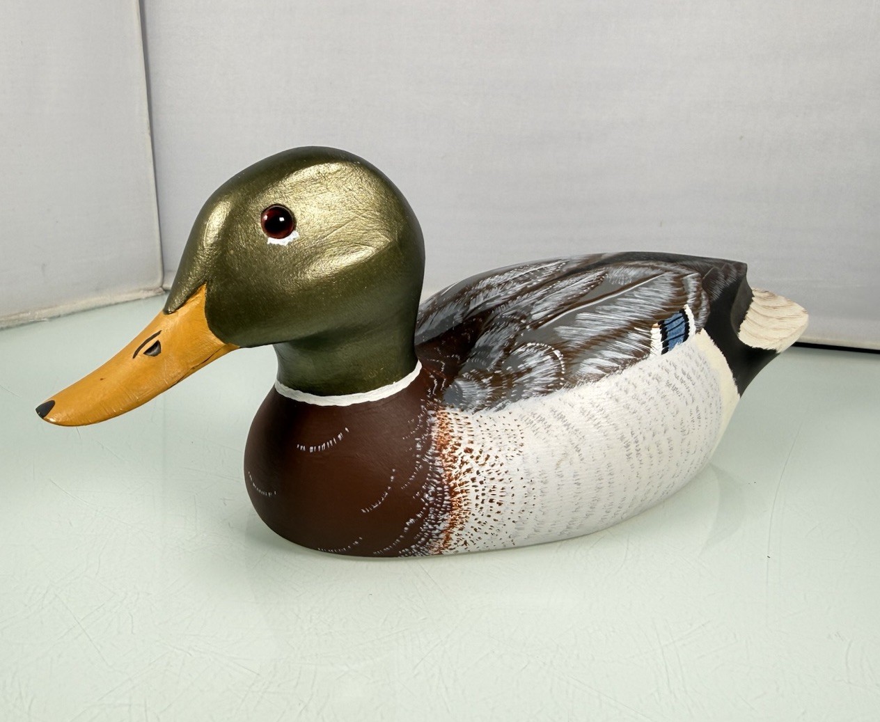 Vintage 1982 Hutch Decoy LTD Maryland Mallard Drake Ringneck Duck Decoy – Signed