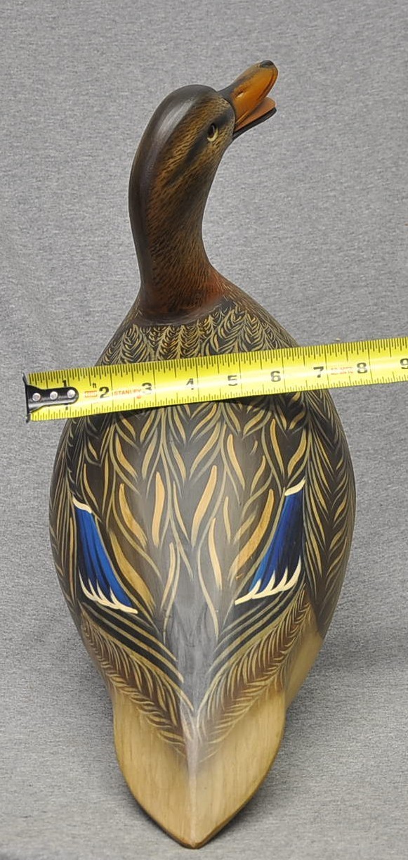 AWESOME SEAN SUTTON calling MALLARD HEN DUCK DECOY ORIGINAL PAINT EXC. CONDITION