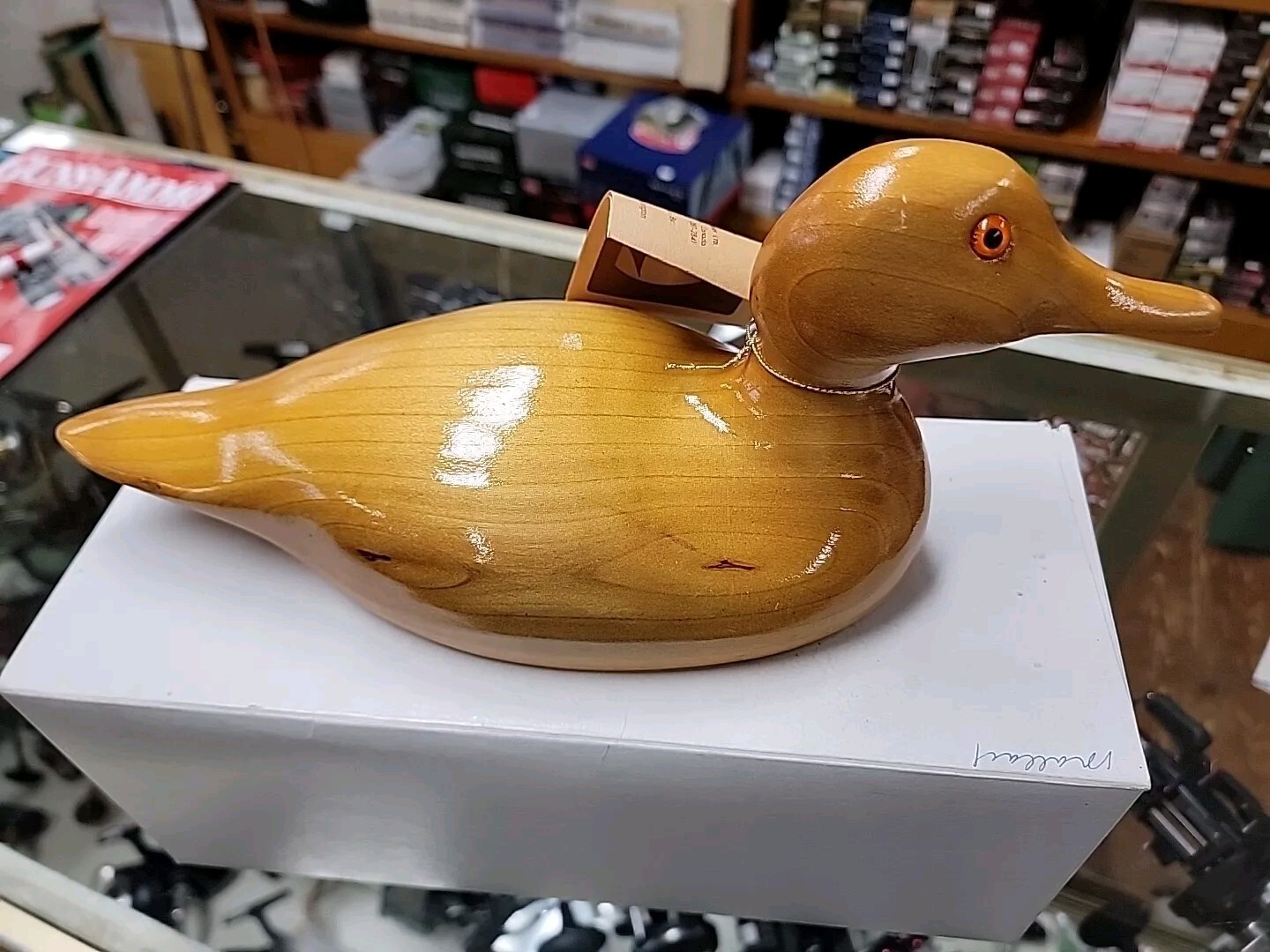 Wooden Mallard Duck Decoy Northern Isle Carving B.C Campbell River Alder