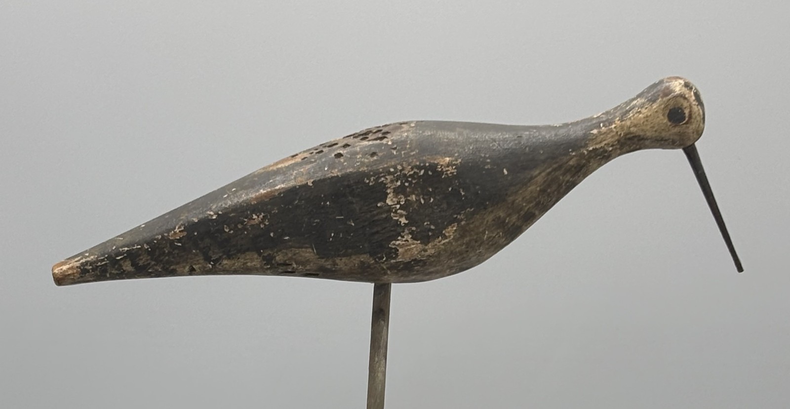FEEDING POSITION LESSER YELLOWLEGS ANTIQUE SHOREBIRD DECOY