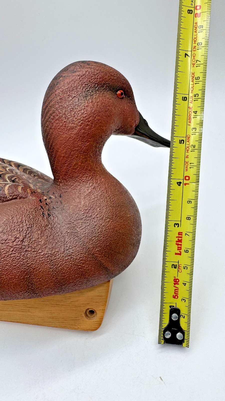 California Waterfowl Decoy of the Year Green-Winged Cinnamon Teal Duck