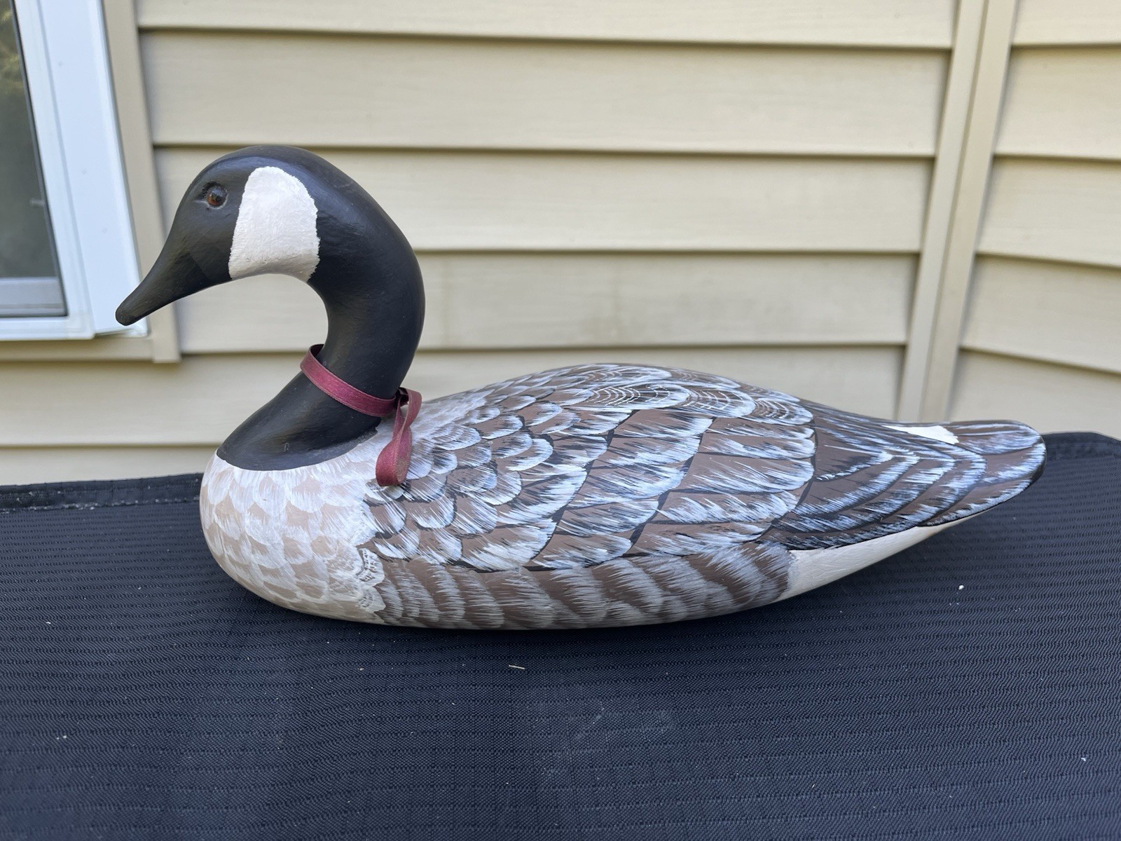 Andrea Shreiner Carved Painted Mid-size Canadian Goose Duck Decoy Signed 1989