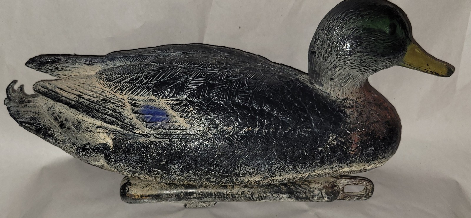 Vintage Decoy, 14″ Carry-Lite Plastic Hunting Sport Plastic Duck Made In Italy