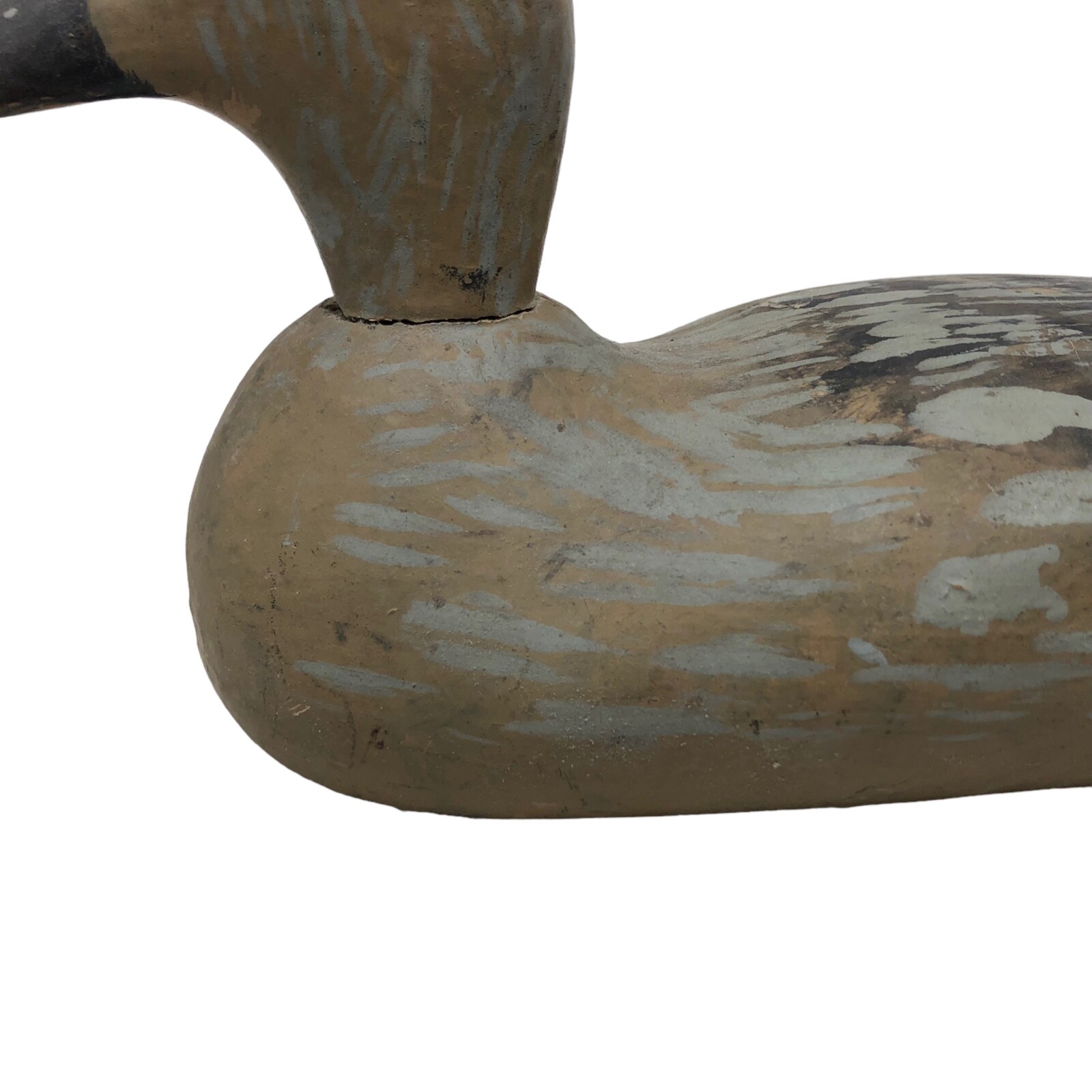 VTG Handpainted Gray Blind Duck Decoy Canvasback