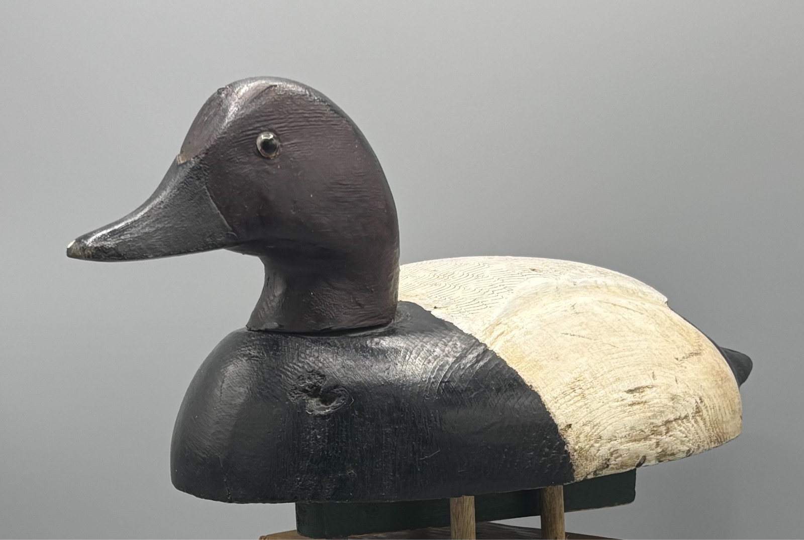***UNUSUAL*** CANVASBACK DRAKE ***ORIGINAL PAINT & HEAD TURNING MECHANISM/KEEL*