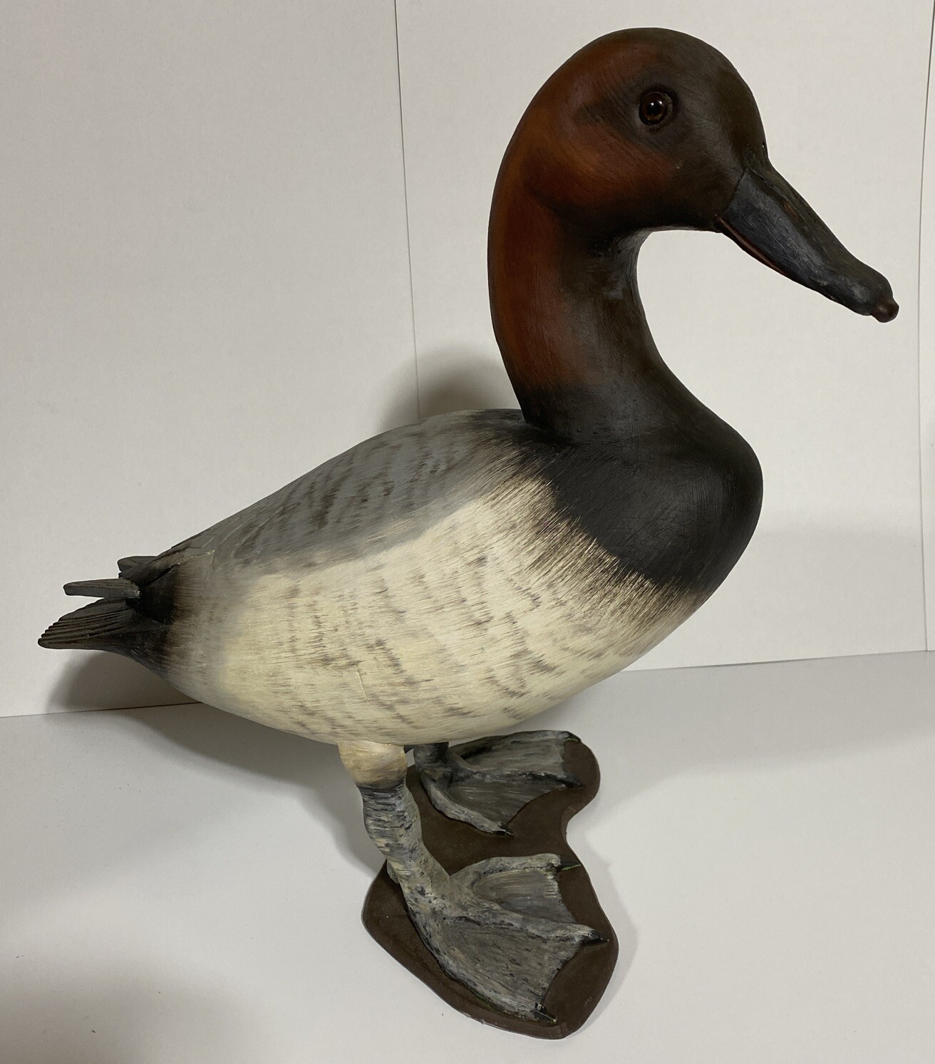 Pair Of 1981 Canvasback Duck Decoys by Robert D. Funke Havre DeGrace Maryland