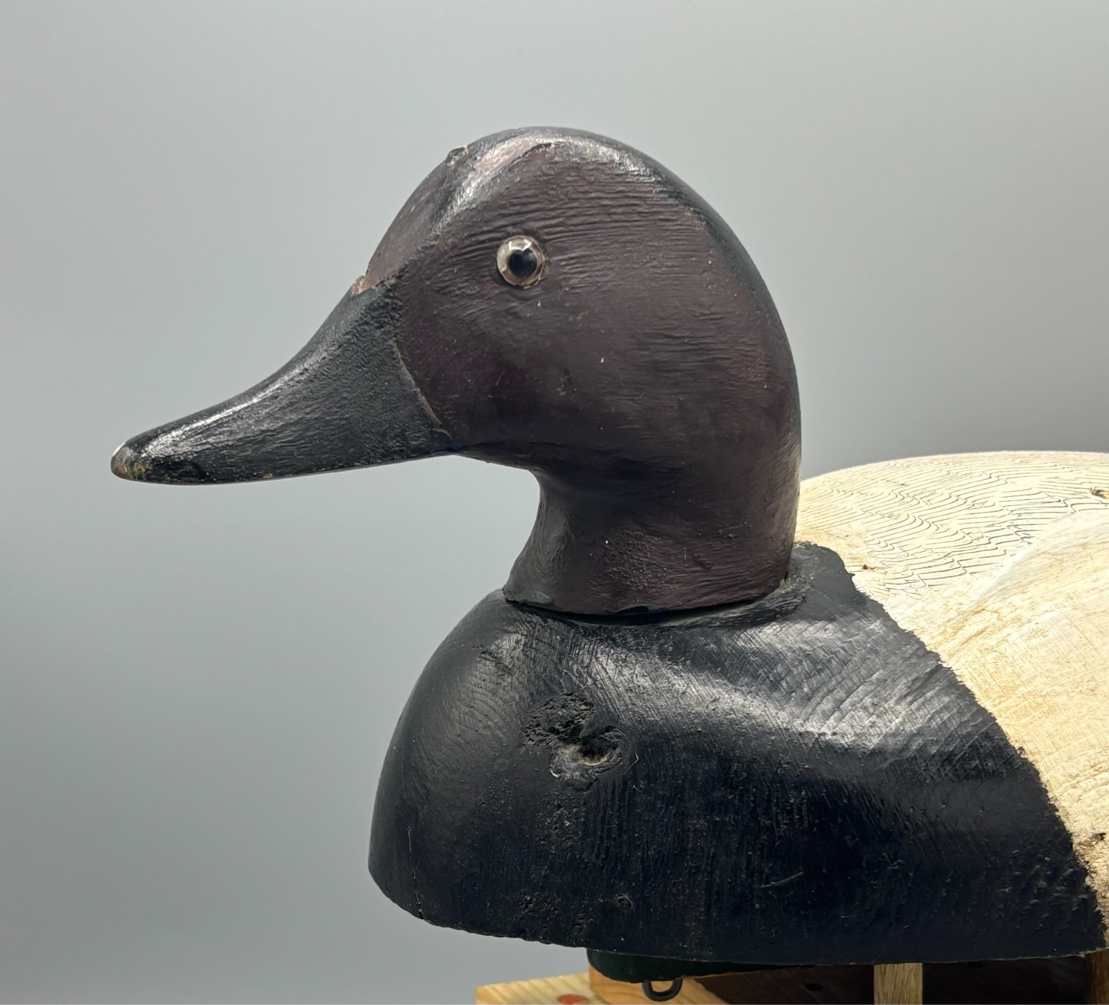 ***UNUSUAL*** CANVASBACK DRAKE ***ORIGINAL PAINT & HEAD TURNING MECHANISM/KEEL*