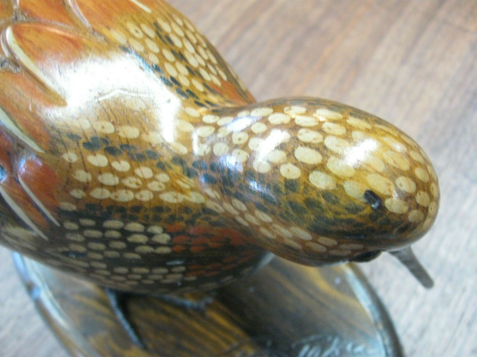 Rare Standing Tom Taber Woodcock Decoy / Wood Carved Timberdoodle / Excellent!