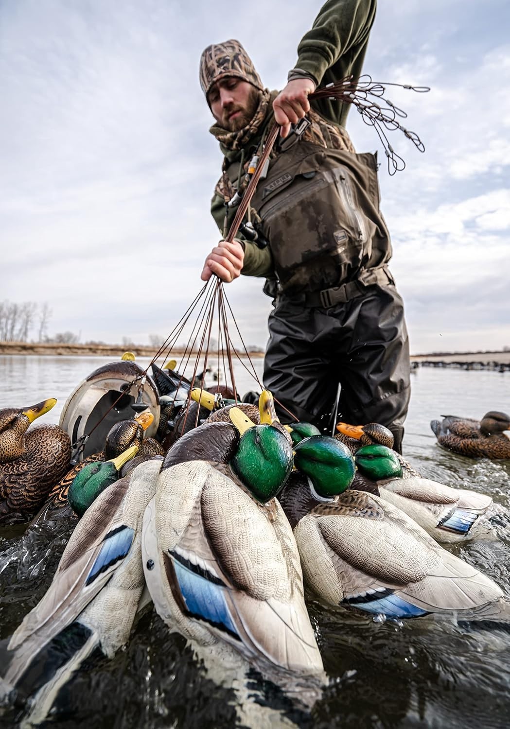 6ft Heavy-Duty Duck Decoy Rig with Reliable Carabiner – Ideal for Goose Hunting