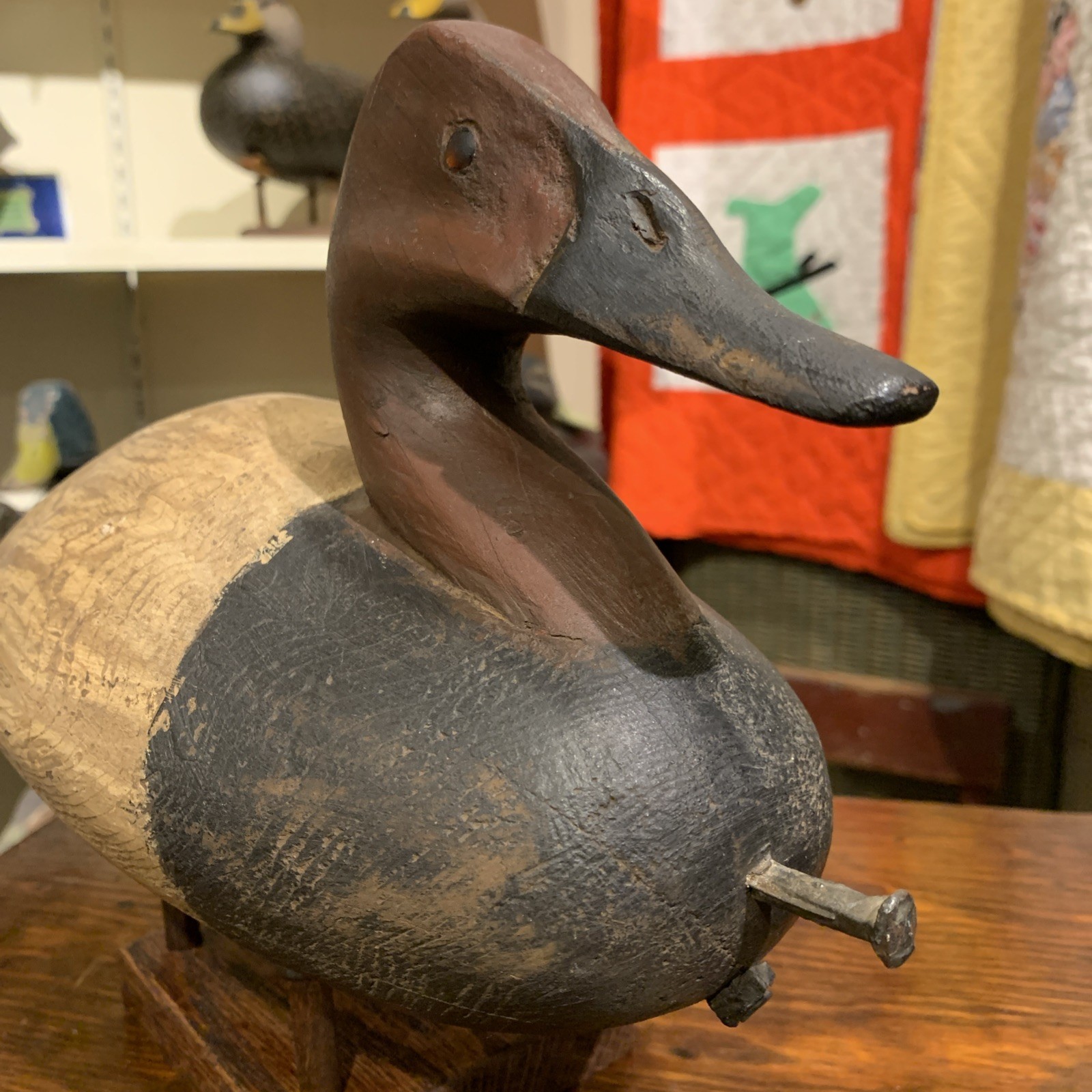 Nicely Done Copy of a Lee Dudley Vintage Canvasback Duck Decoy Great Profile