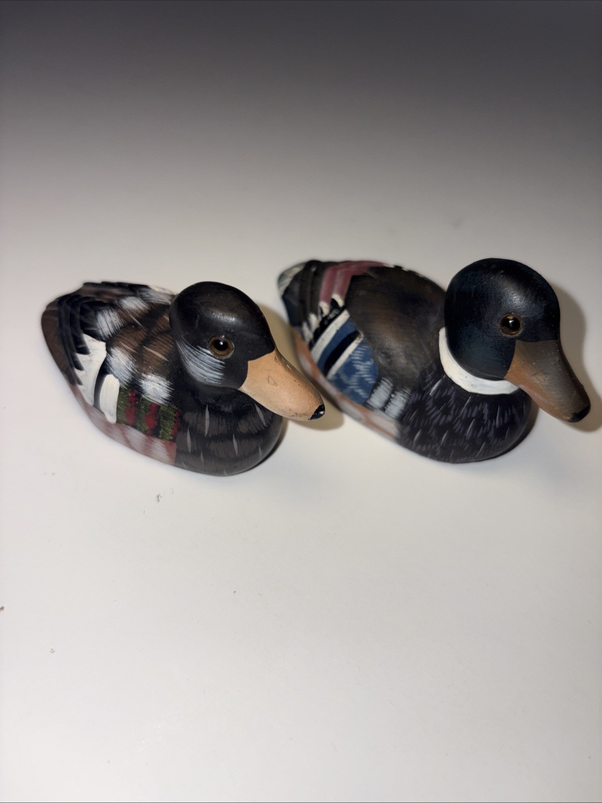 Lot of 2 Duck Decoy Made In The People’s Republic Of China Painted Art