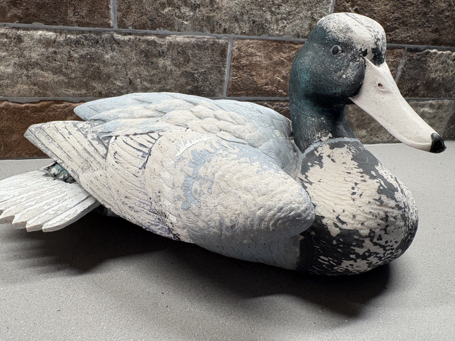 Vintage Decoy Plastic Duck Mallard